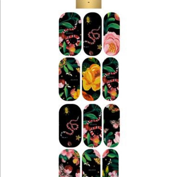 Nail decorating custom designs “Gucci Garden” - Picture 3 of 7